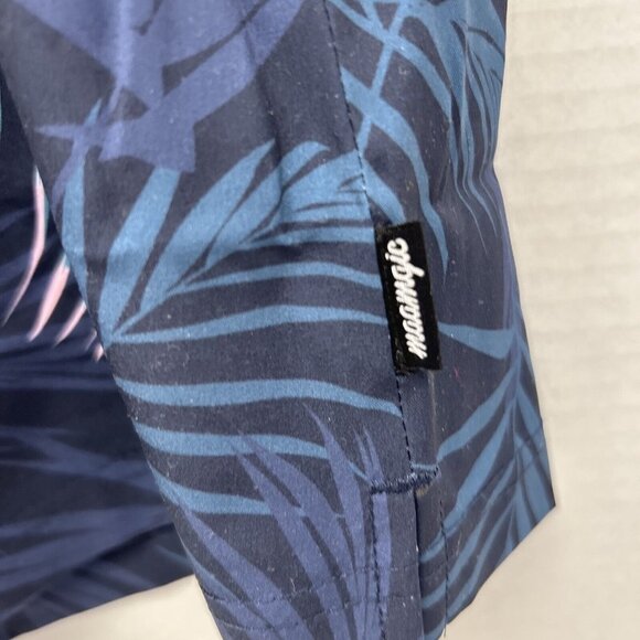 Maamgic Swim Shorts Mens 2XL  Colorful Drawstring  2 Zip Pockets 16"X 36" - Picture 4 of 7